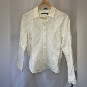 Pleated Button Down Top